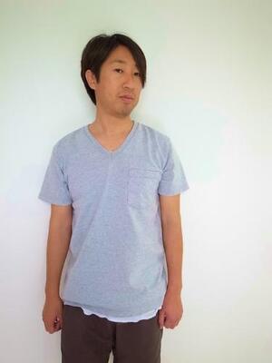 GOOD WEAR SS V-NECK POKET TEE OXFORD