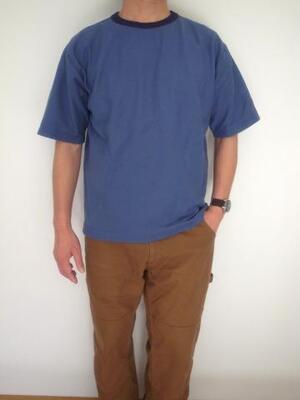 WALLA WALLA SPORT RIDGE LOOSE TEE  NAVY/NAVY