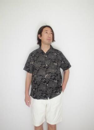 orslow HAWAIAN SHIRT BLACK