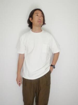 Jackman Dotume Poket T-shirt  OFF WHITE