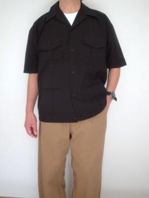 GOLDENMILLS INC USN OFFICER SHIRT BLACK