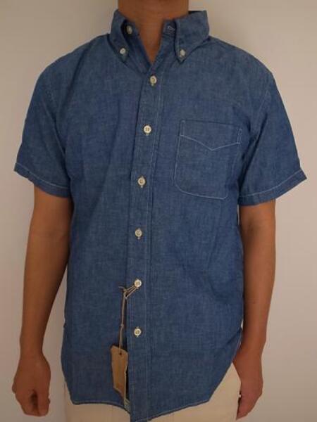 orslow メンズ　SHORT SLEEVE BUTTON DOWN SHIRTS CHAMBRY