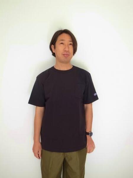 Champion US POKET T-SHIRT BLACK