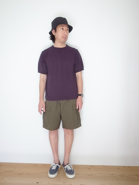 Jackman RIB TSHIRT (ジャックマン)JM5632 DARKPURPLE