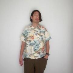 orslow HAWAIAN SHIRT ECRU