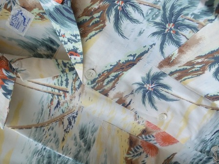 orslow HAWAIAN SHIRT ECRU