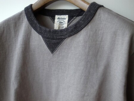 Jackman Dotume Rib T-shirt Moss Gray×HBK