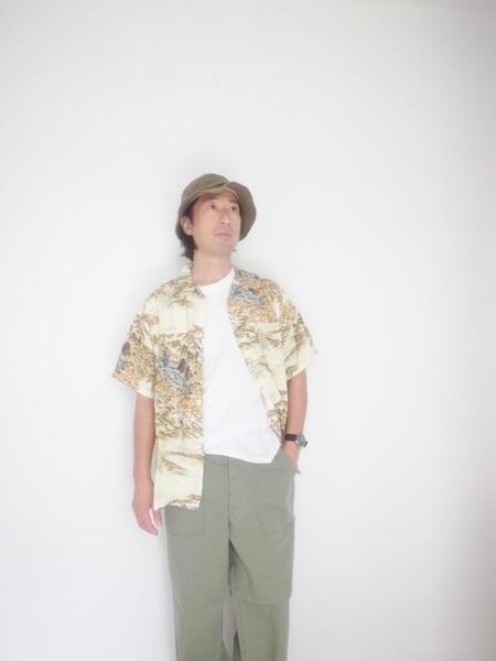 orslow HAWAIAN SHIRT YELLOW