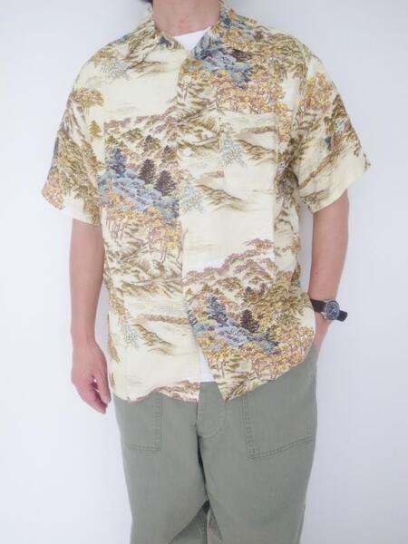 orslow HAWAIAN SHIRT YELLOW
