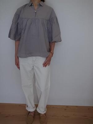 Brocante ケープシャツ　 LIGHT GRAY