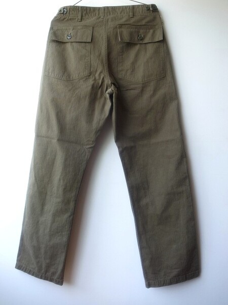 orslow VINTAGE FIT FATIGUE PANTS ARMY GREEN