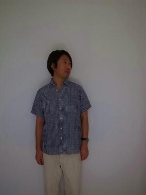 Days &Day craft  S/S GINGHAM RUND SHIRT