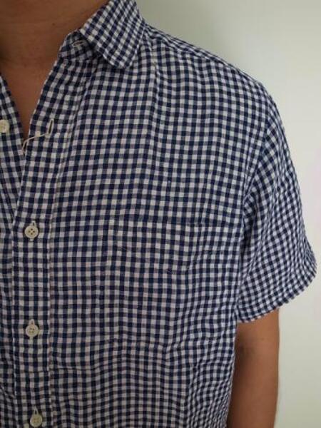 Days &Day craft  S/S GINGHAM RUND SHIRT