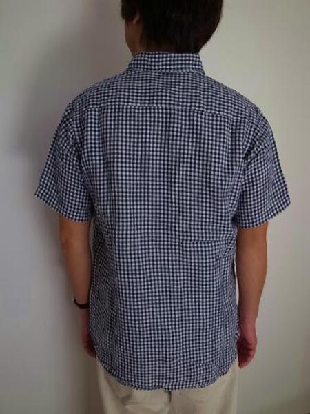 Days &Day craft  S/S GINGHAM RUND SHIRT