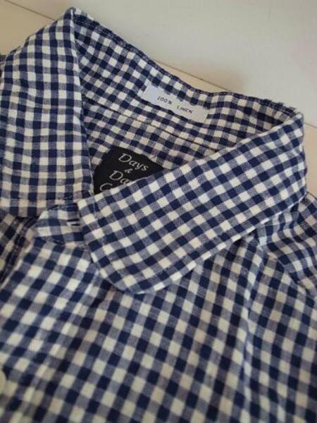 Days &Day craft  S/S GINGHAM RUND SHIRT