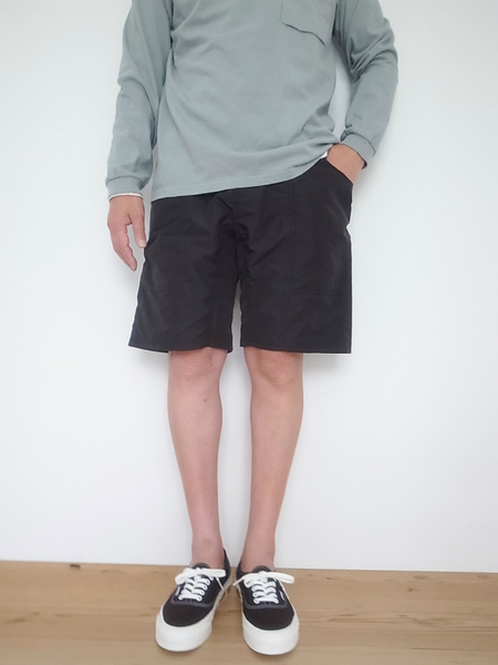 GRAMICCI SHELL GEAR SHORTS BLACK (グラミチ)