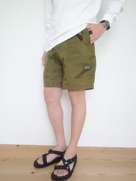 GRAMICCI  UTILITY TRAIL SHORT ARMY GREEN  (グラミチ)