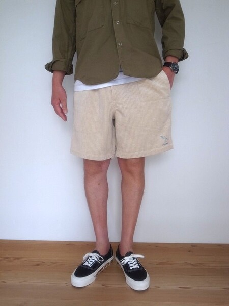 WILD THINGS SUMMER CORD SHORTS OFF BEIGE