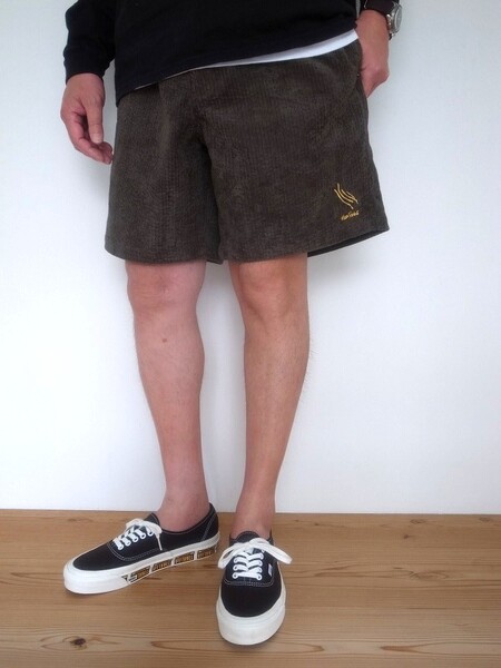 WILD THINGS SUMMER CORD SHORTS MOSS GREEN