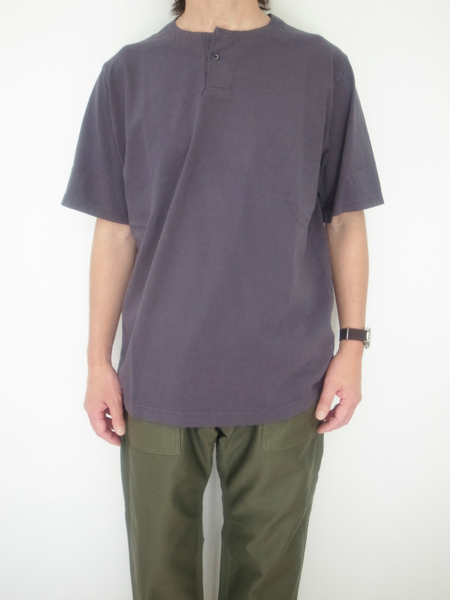 Jackman HENLEYNECK T-SHIRT DARK BULE GRAY