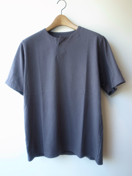 Jackman HENLEYNECK T-SHIRT DARK BULE GRAY