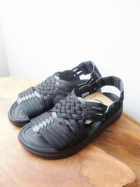 MALIBU SANDALS CANYON BLACK/BLACK POLYESTER × VEGA