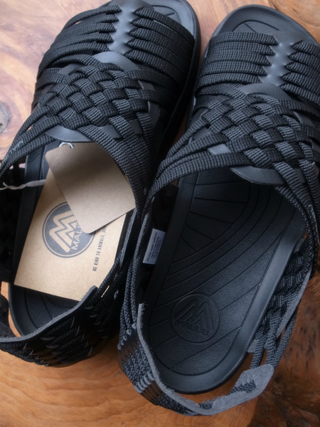 MALIBU SANDALS CANYON BLACK/BLACK POLYESTER × VEGA