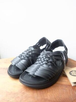 MALIBU SANDALS CANYON BLACK/BLACK VEGAN LETHER