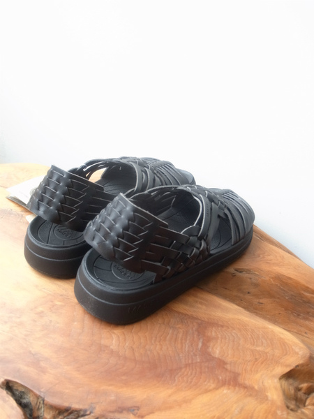 MALIBU SANDALS CANYON BLACK/BLACK VEGAN LETHER