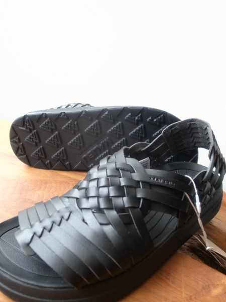 MALIBU SANDALS CANYON BLACK/BLACK VEGAN LETHER