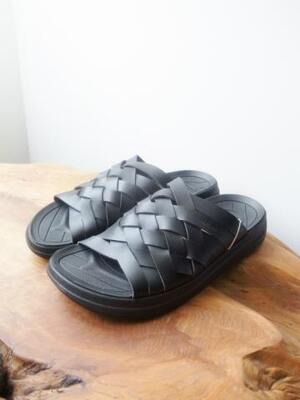 MALIBU SANDALS ZUMA  BLACK/BLACK VEGAN LETHER