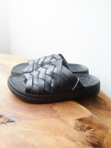 MALIBU SANDALS ZUMA  BLACK/BLACK VEGAN LETHER