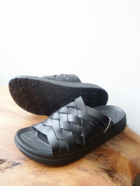 MALIBU SANDALS ZUMA  BLACK/BLACK VEGAN LETHER