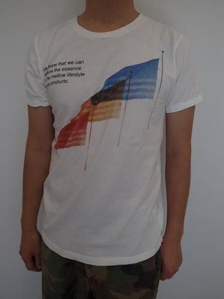 melple　ベーシックTEE US Flag ホワイト