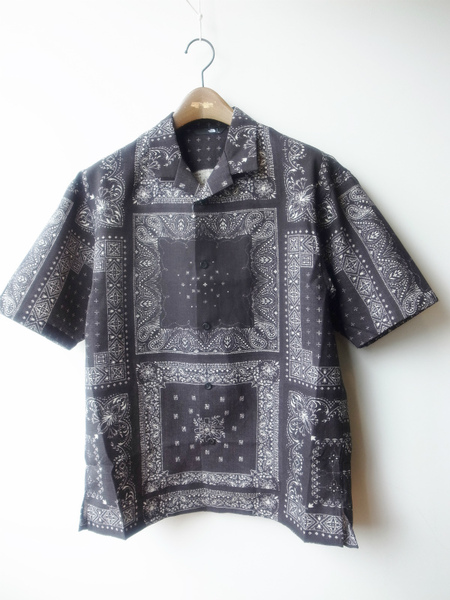 THE NORTH FACE S/S Aloha Vent Shirt バンダナリニューアルブラック