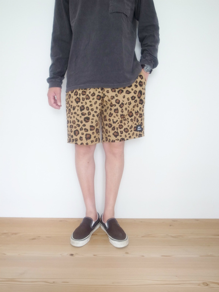 WILD THINGS PRINT BASE SHORTS LEOPARD