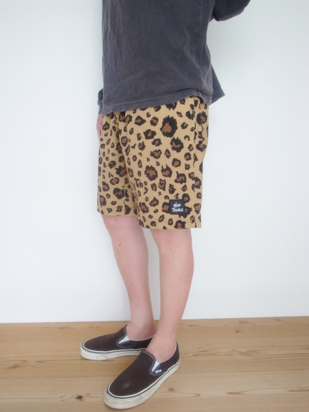 WILD THINGS PRINT BASE SHORTS LEOPARD