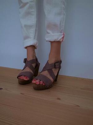 Sanita HELEEN PLATEAU SANDAL Grey