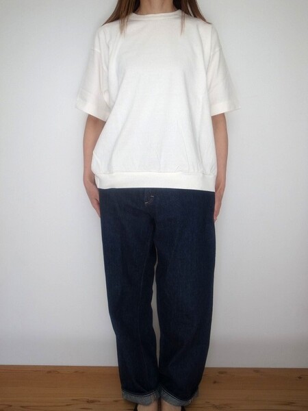 Ordinary fits DROP RIB TEE WHT