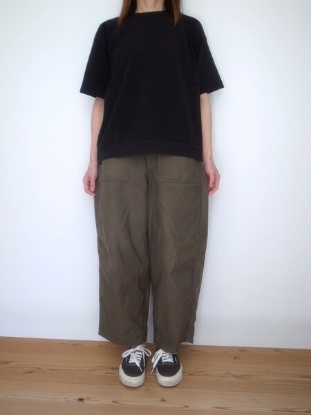 Ordinary fits DROP RIB TEE BLK