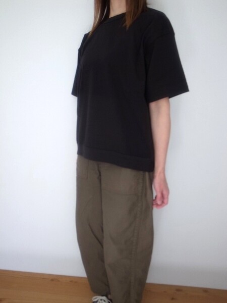 Ordinary fits DROP RIB TEE BLK