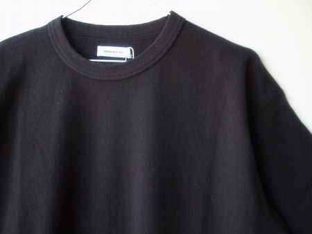 Ordinary fits DROP RIB TEE BLK