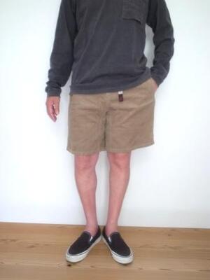 Gramicci CODUROY G-SHORTS BEIGE