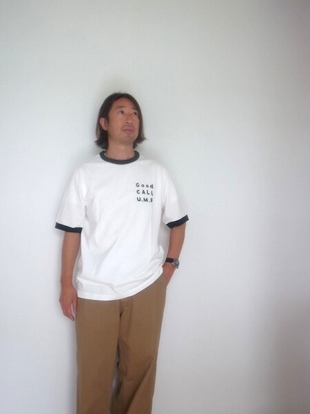 Jackman RIB GCU T-shirt White×Ivy