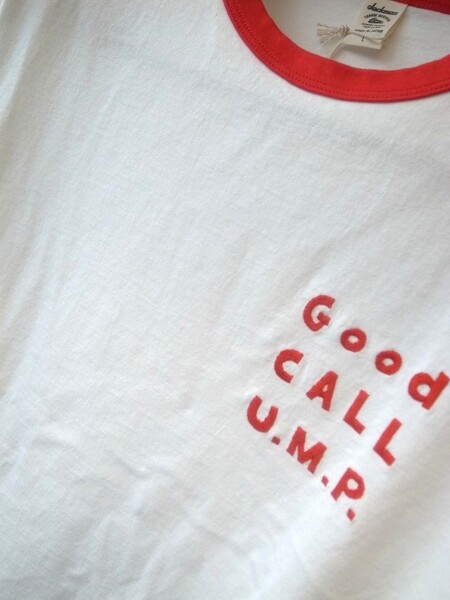 Jackman RIB GCU T-shirt White×Red