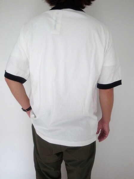 Jackman RIB GCU T-shirt White×Black