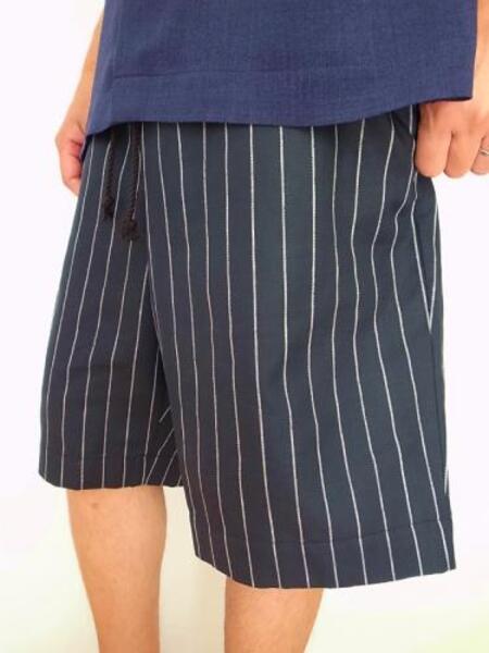 HEALTH ヘルス Easy pants #6 Black stripe