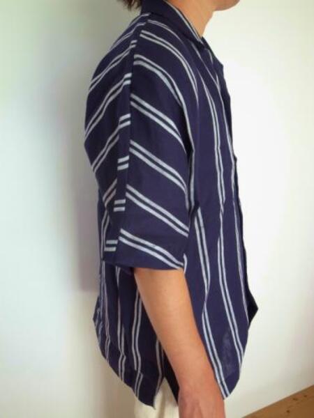 HEALTH ヘルス SUMMER SHIRTS ♯2 NAVY×WHITESTRIPE