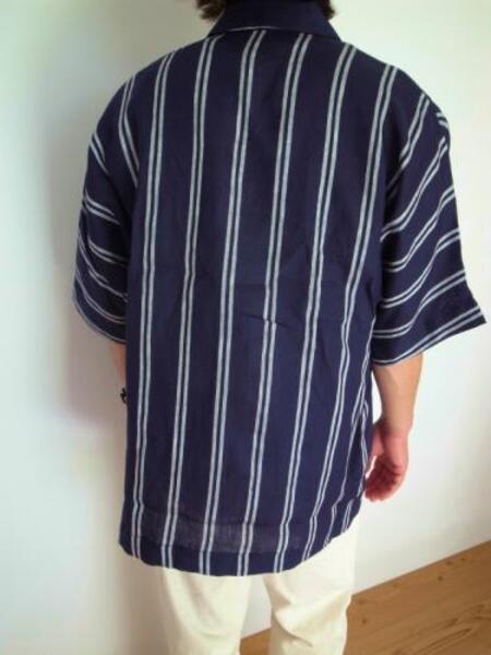 HEALTH ヘルス SUMMER SHIRTS ♯2 NAVY×WHITESTRIPE