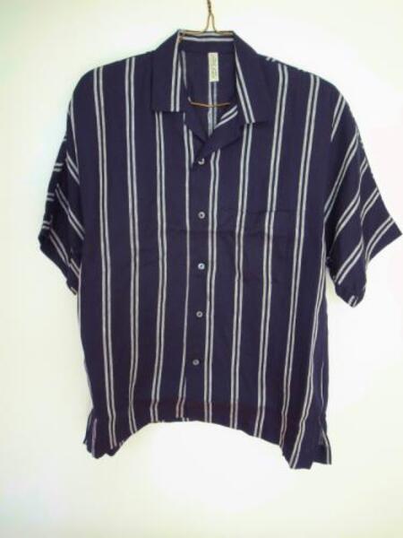 HEALTH ヘルス SUMMER SHIRTS ♯2 NAVY×WHITESTRIPE